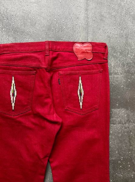 Number (N)ine Number (N)ine 05AW Ethnic Embroidered Denim Pants Size US 40 / EU 56 - 6 Thumbnail