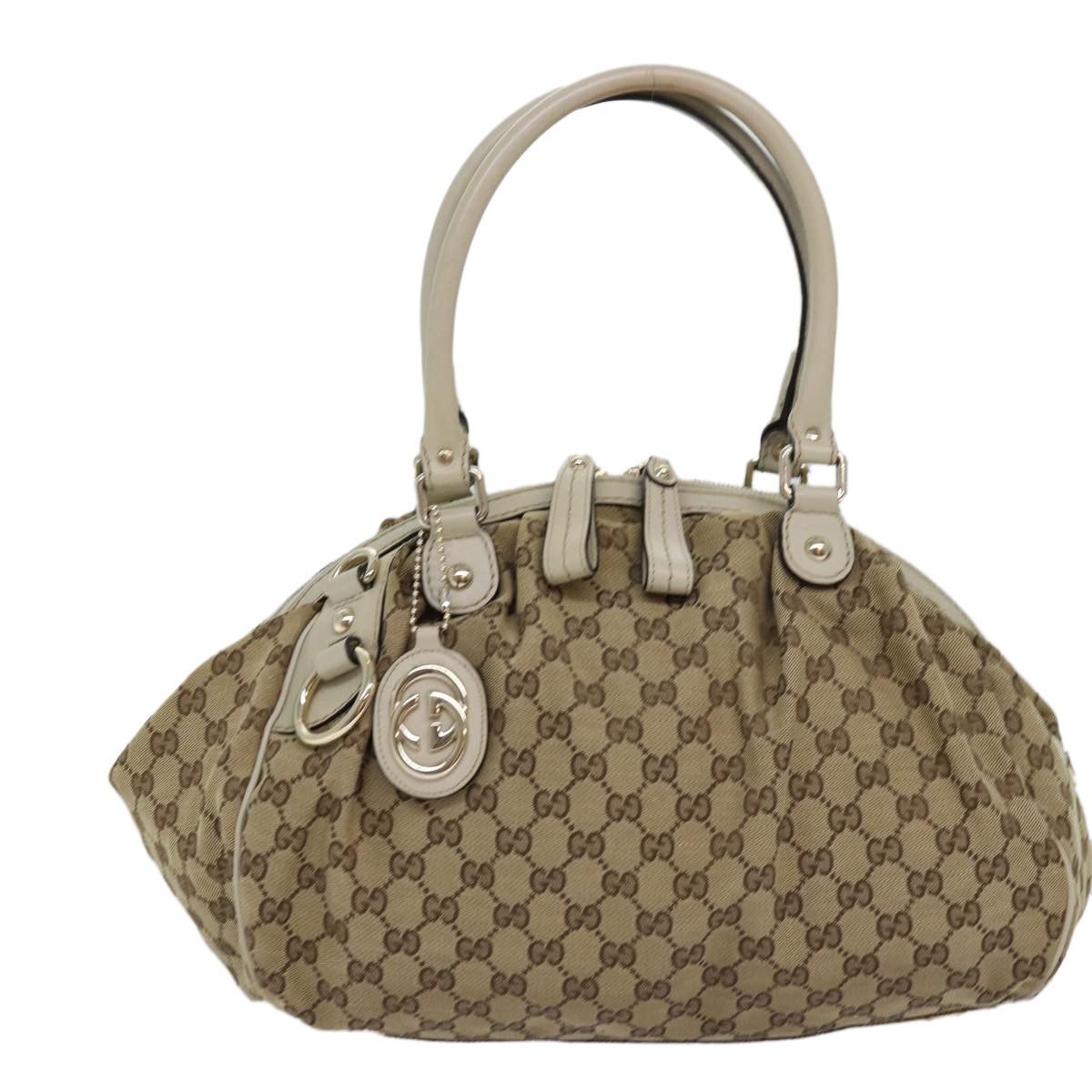 Sukey Beige Canvas Handbag (Pre-Owned)