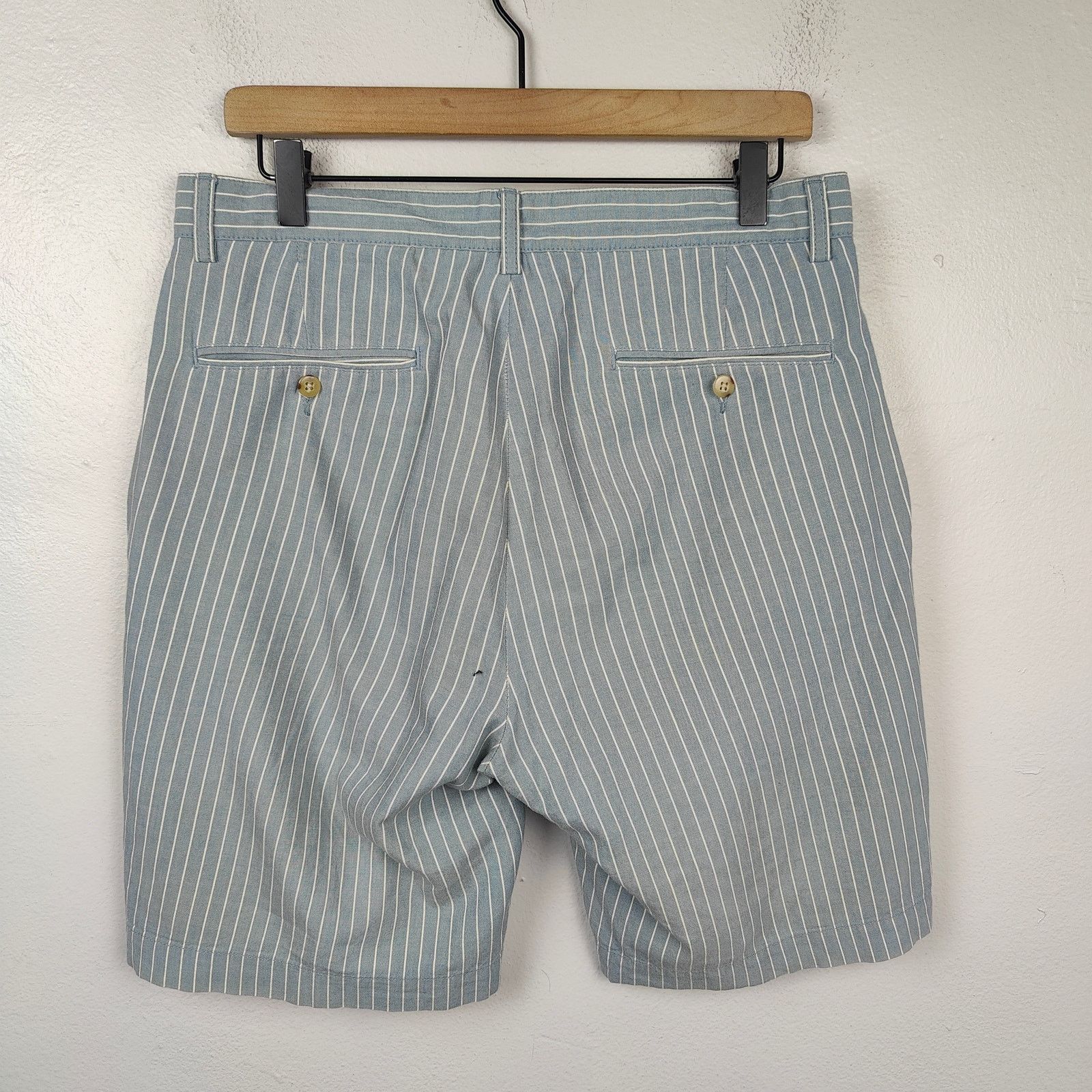 Polo Ralph Lauren Vintage Polo Ralph Lauren Prospect Shorts Mens 31 Blue White Size US 31 - 5 Thumbnail