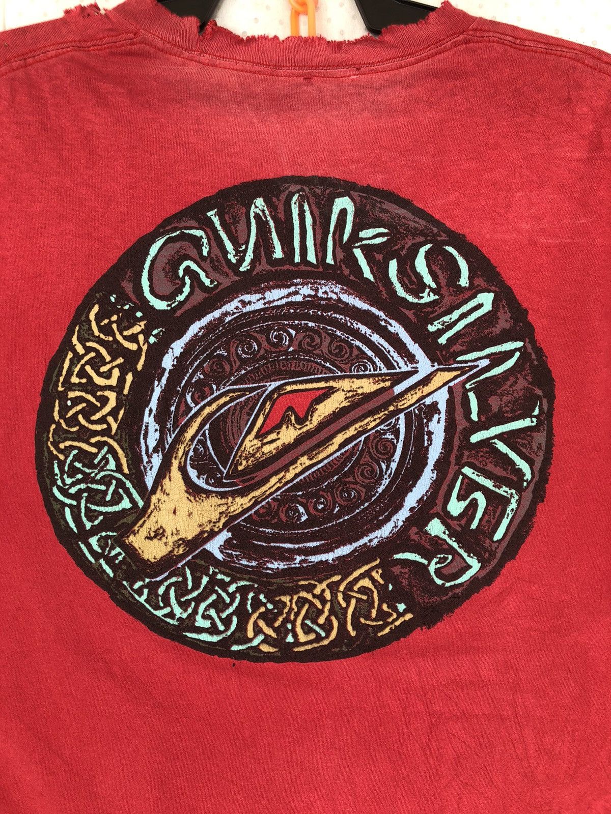 Quiksilver Vintage 90s THRASHED Quiksilver Surfing Tee Size US XL / EU 56 / 4 - 2 Thumbnail