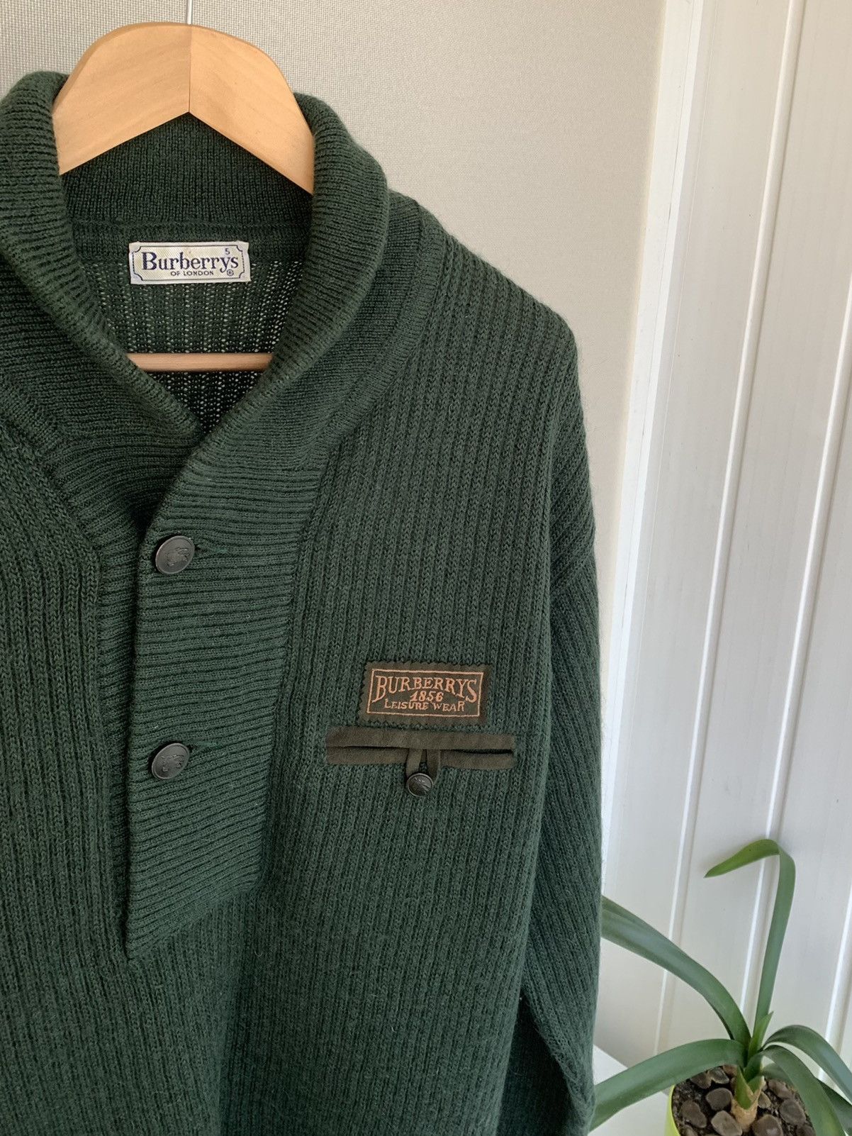 Burberry Burberrys RARE Vintage 80s Sweater Mens Size M L Size US L / EU 52-54 / 3 - 3 Thumbnail