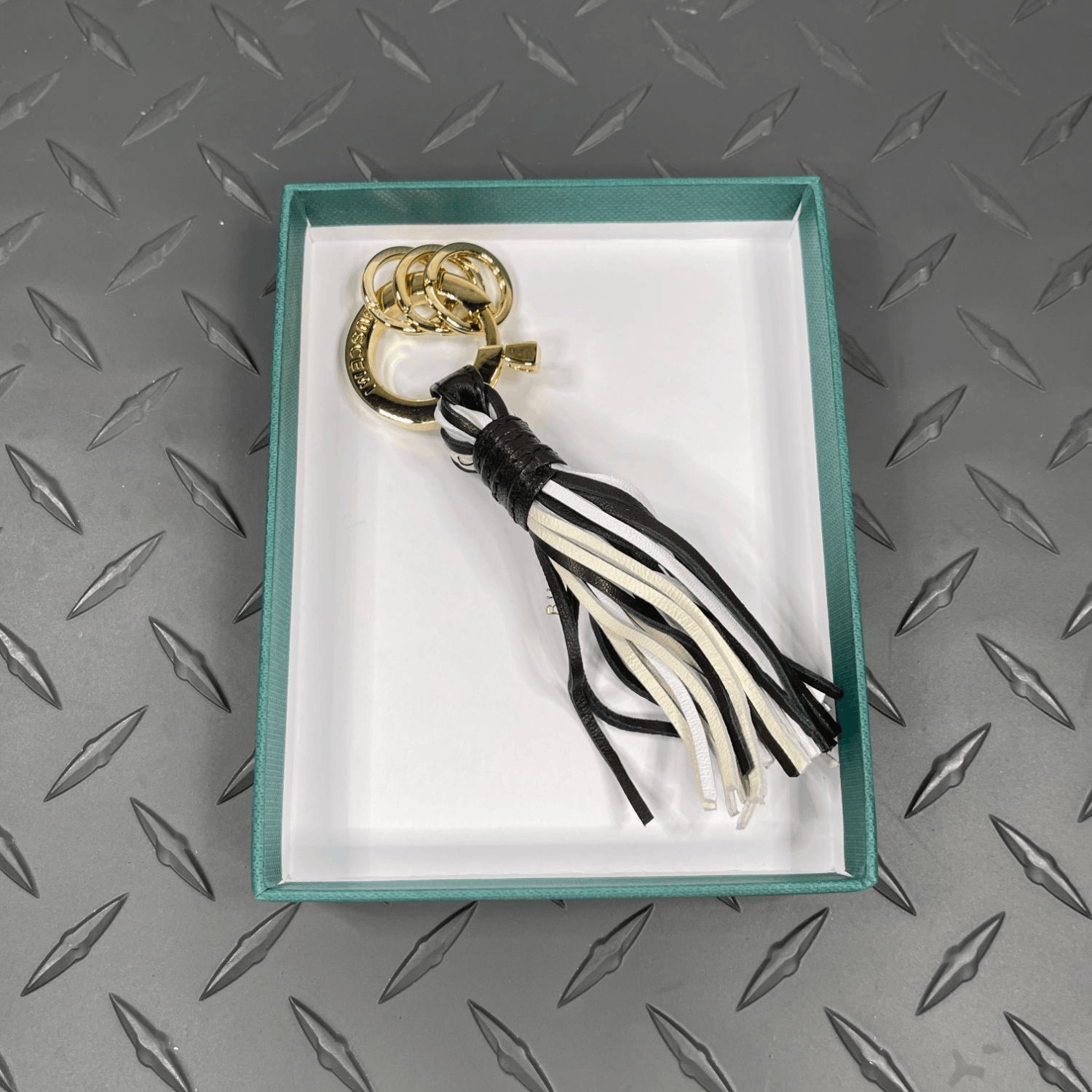 Buscemi Buscemi Keyholder Fringe Black Tri Leather Size ONE SIZE - 2 Thumbnail