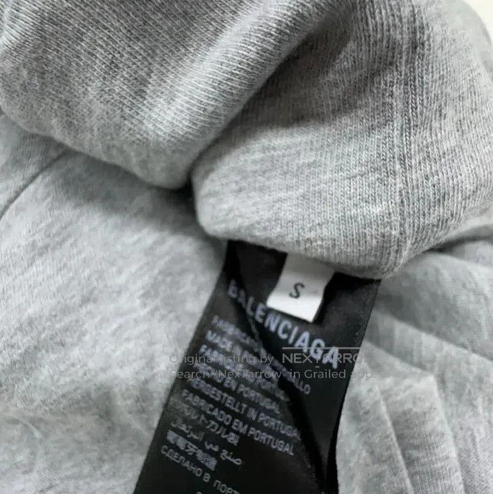 Balenciaga Balenciaga Gray Logo Print Hoodie. Size US S / EU 44-46 / 1 - 2 Thumbnail