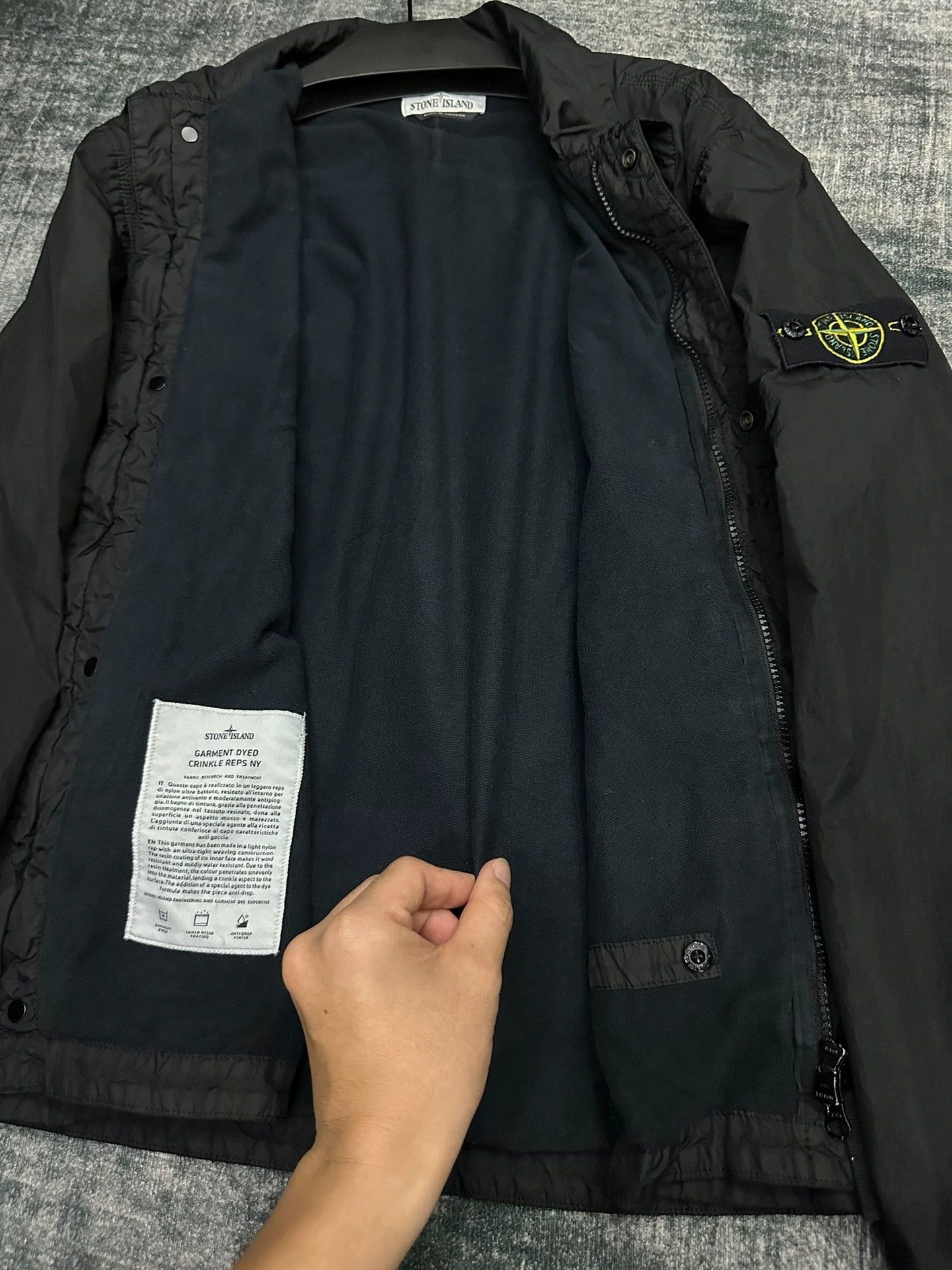 Stone Island Stone Island garment-dyed crinkle nylon-cotton L Size US L / EU 52-54 / 3 - 4 Thumbnail