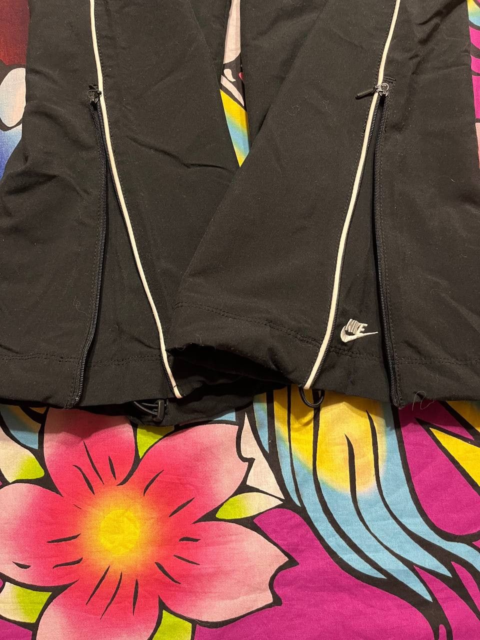 Nike × Vintage Vintage Nike nylon women pants in black L size y2k Size 32" / US 10 / IT 46 - 8 Thumbnail