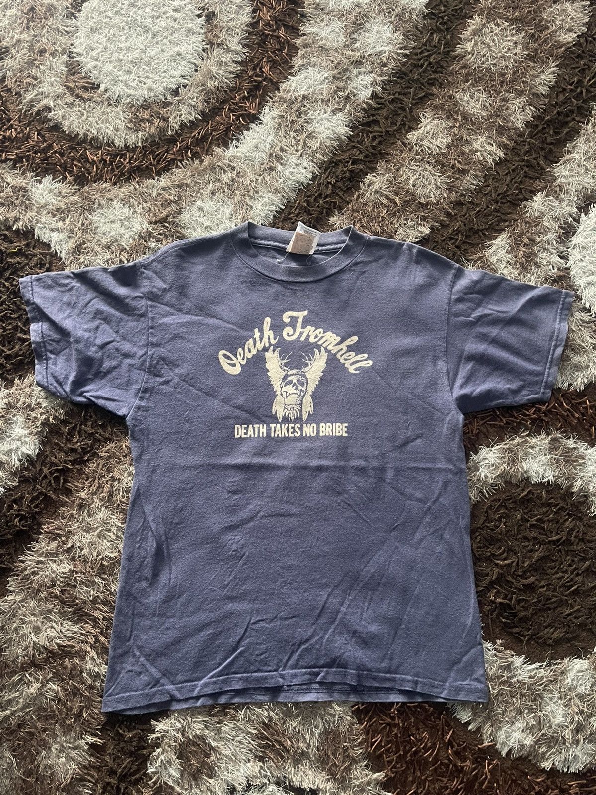 Tultex × Vintage 🔥HOT🔥VINTAGE DEATH FROMHELL TEE VERY RARE Size US XL / EU 56 / 4 - 1 Thumbnail