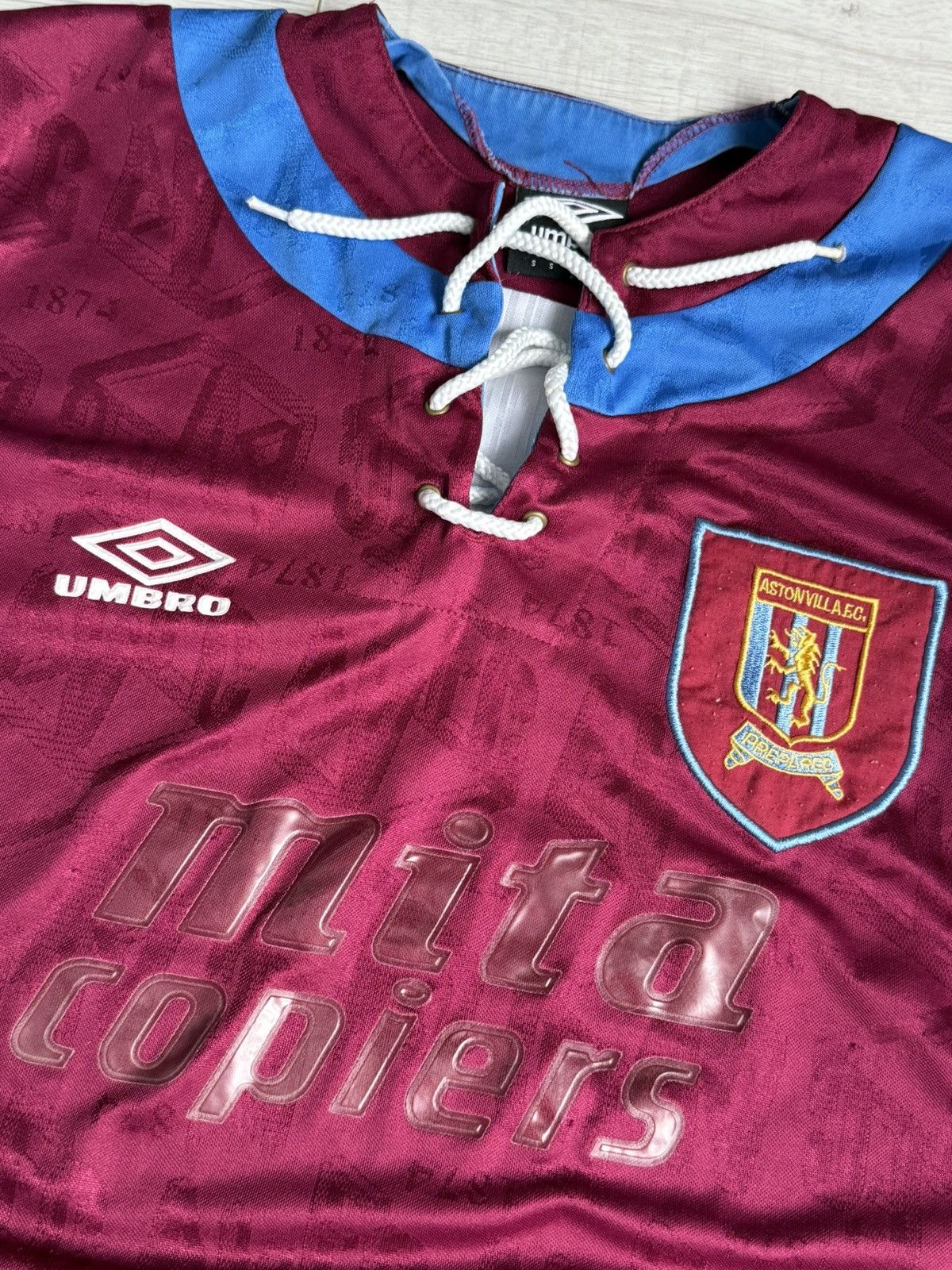 Umbro × Vintage Vintage Aston Villa 1992 kit Umbro jersey shirt Size US S / EU 44-46 / 1 - 2 Thumbnail