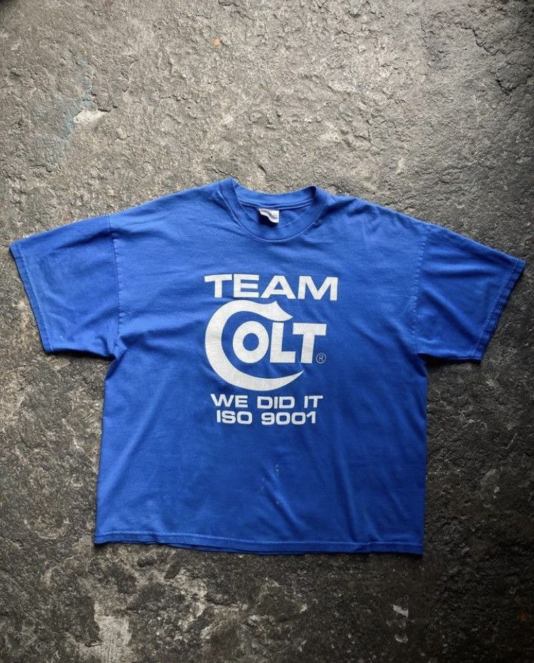 Vintage Vintage 90s Colt Company Staff Tee Size US XL / EU 56 / 4 - 1 Thumbnail