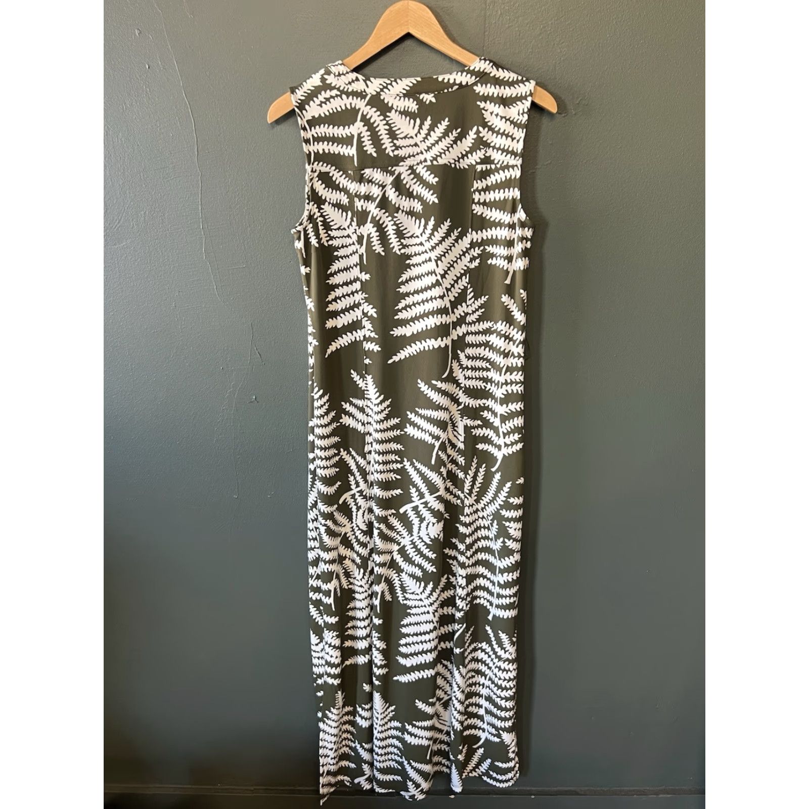Talbots Talbots Womens Green Sleeveless Floral Maxi Dress M Size Floral Pattern Size M / US 6-8 / IT 42-44 - 2 Thumbnail