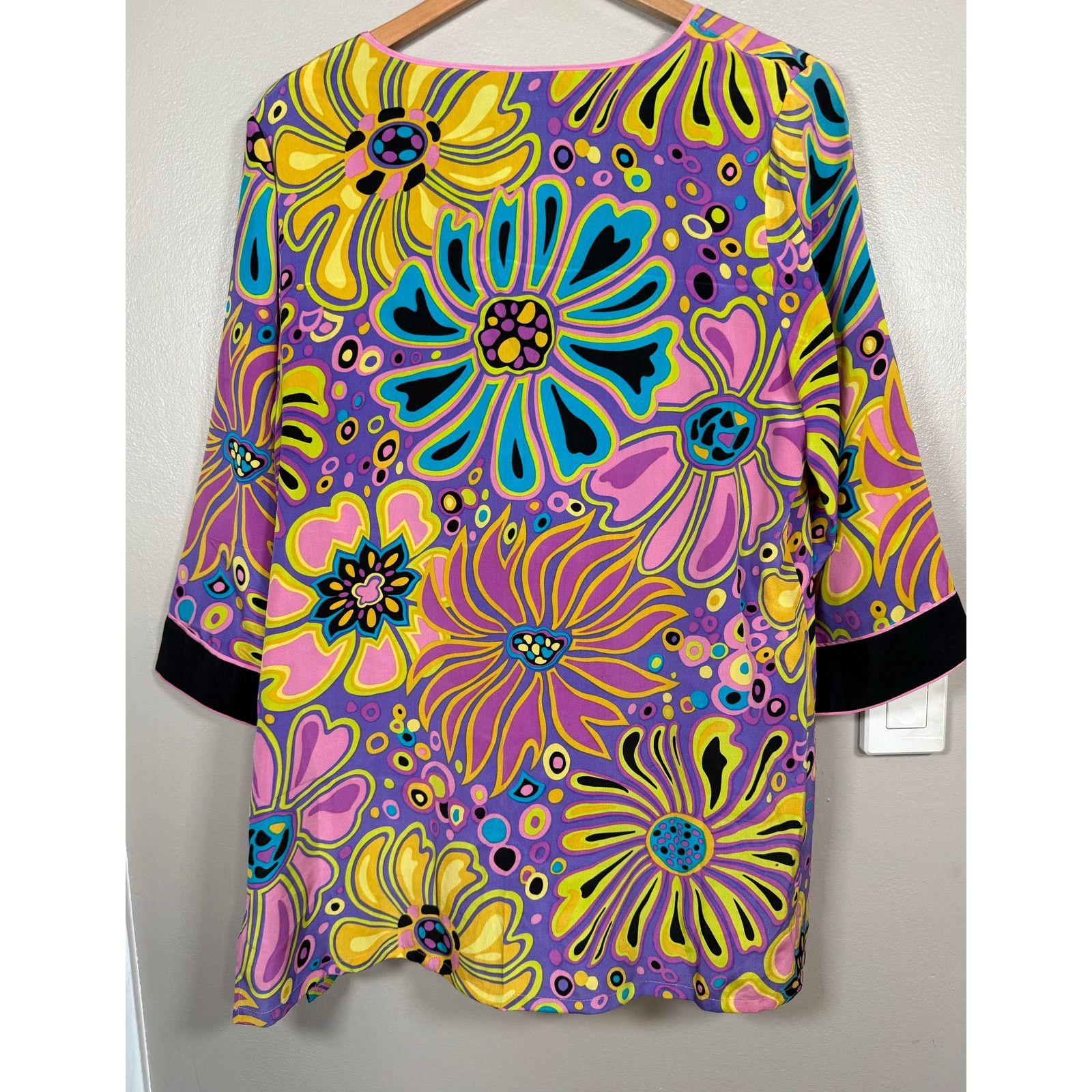 Bob Mackie Vintage Bob Mackie Wearable Art Silk Pucci Hippie Tunic M Size M / US 6-8 / IT 42-44 - 2 Thumbnail