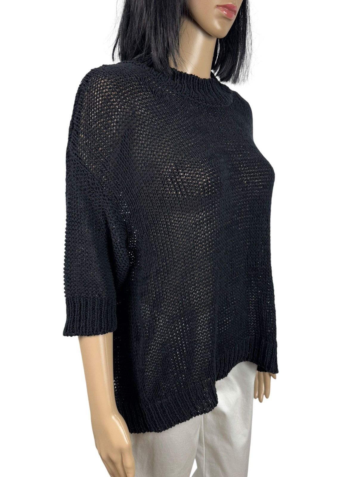 Roberto Collina Roberto Collina Cotton Knit Blouse Short Sleeve Oversized XS Size XS / US 0-2 / IT 36-38 - 3 Thumbnail