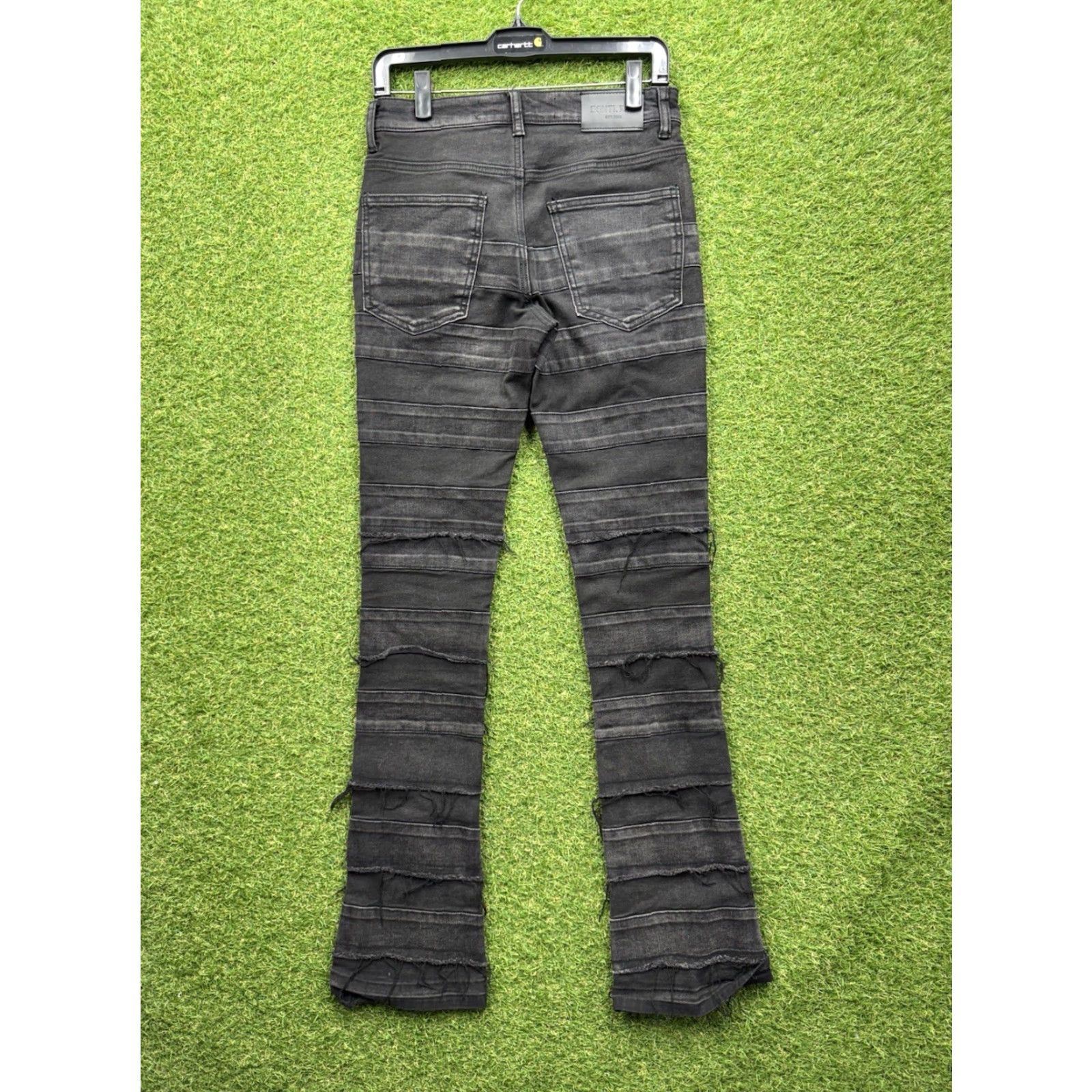 Denime H.Esntls Jeans Slim Jeans 28 Black Denim Skinny Ripped Grunge 28x34 Mens Size US 28 / EU 44 - 2 Thumbnail