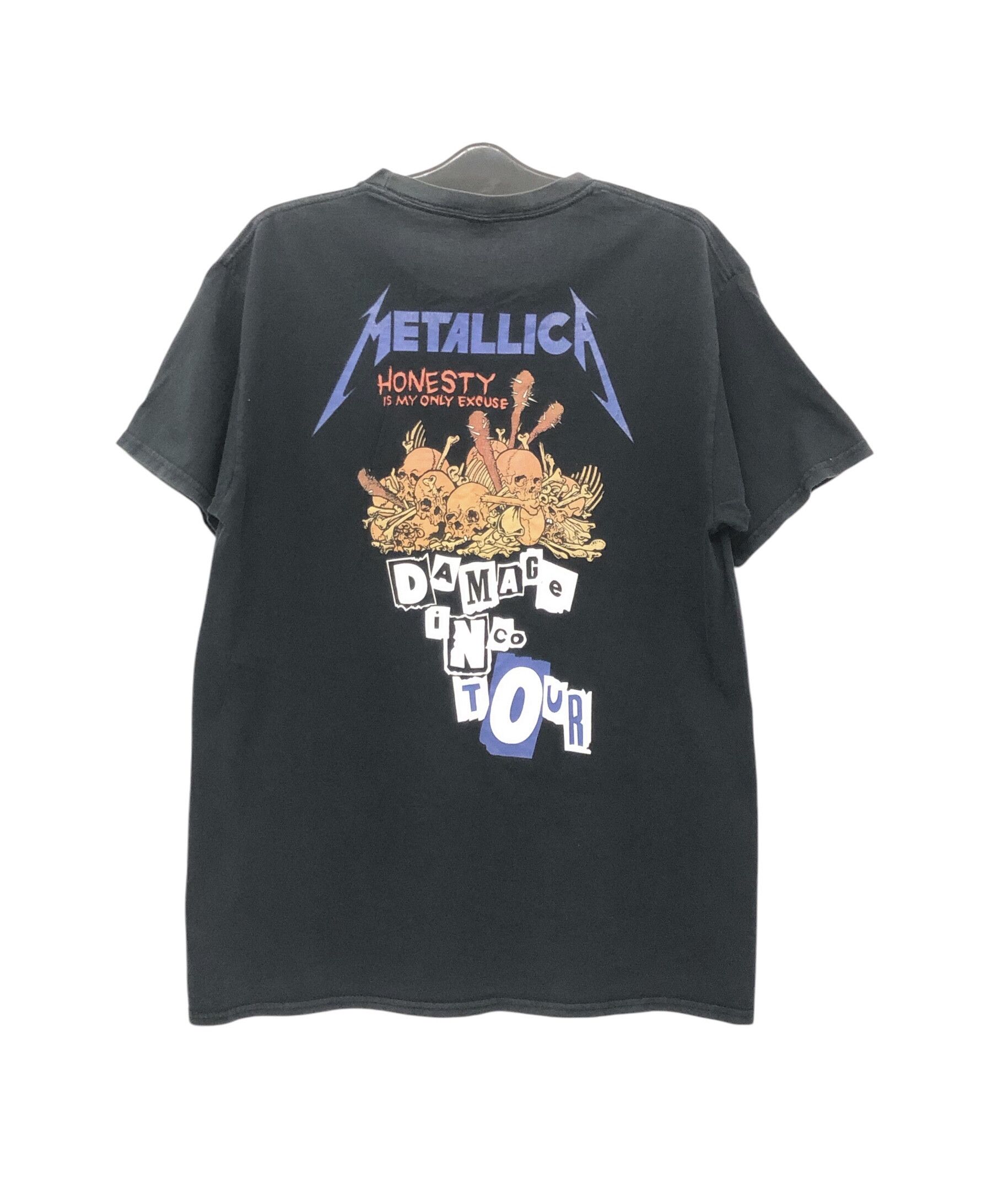 Band Tees × Metallica × Vintage Vintage Worn Bootleg Metallica Damage iNco Tour Size US L / EU 52-54 / 3 - 2 Thumbnail