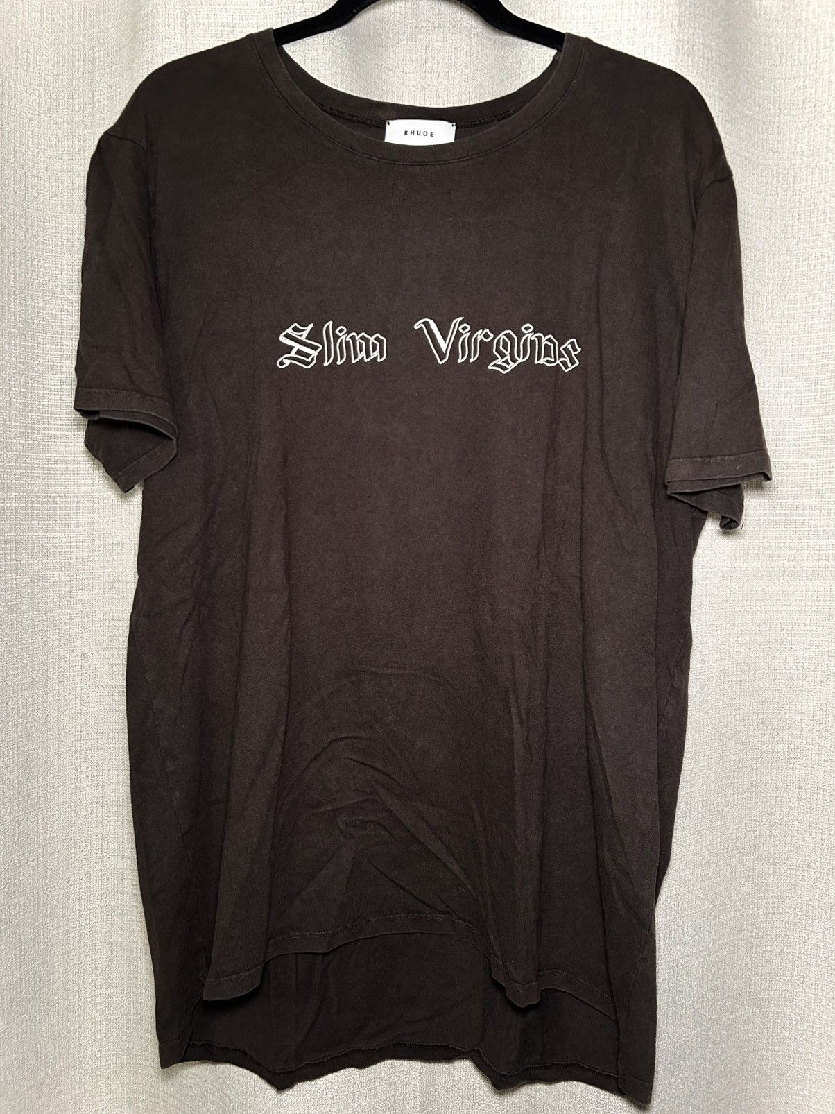 Rhude Slim Virgins T-Shirt (Brown) Size US M / EU 48-50 / 2 - 1 Thumbnail