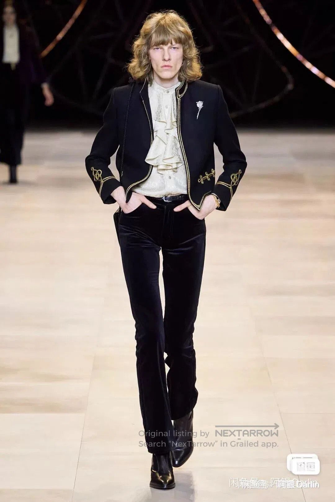 Celine celine black velvet flared trousers. Size US 29 - 8 Thumbnail