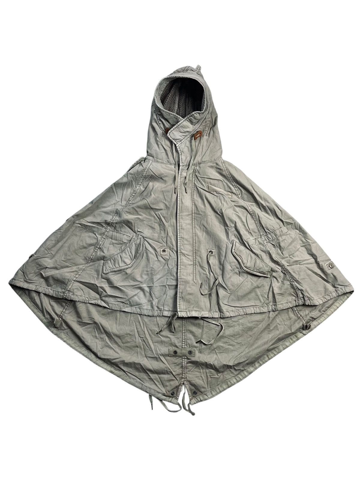 2000s GOA - Batwing Apocalypse Poncho Jacket