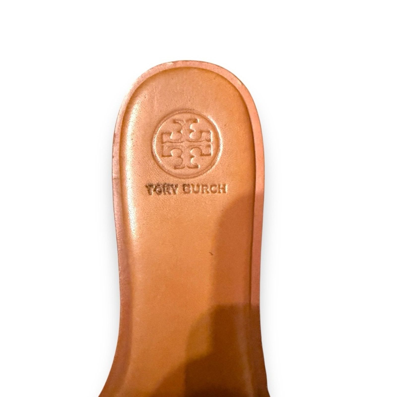 Tory Burch Tory Burch Everly Two Tone Tan & Cream Pink Leather Sandals Size US 7.5 / IT 37.5 - 7 Thumbnail