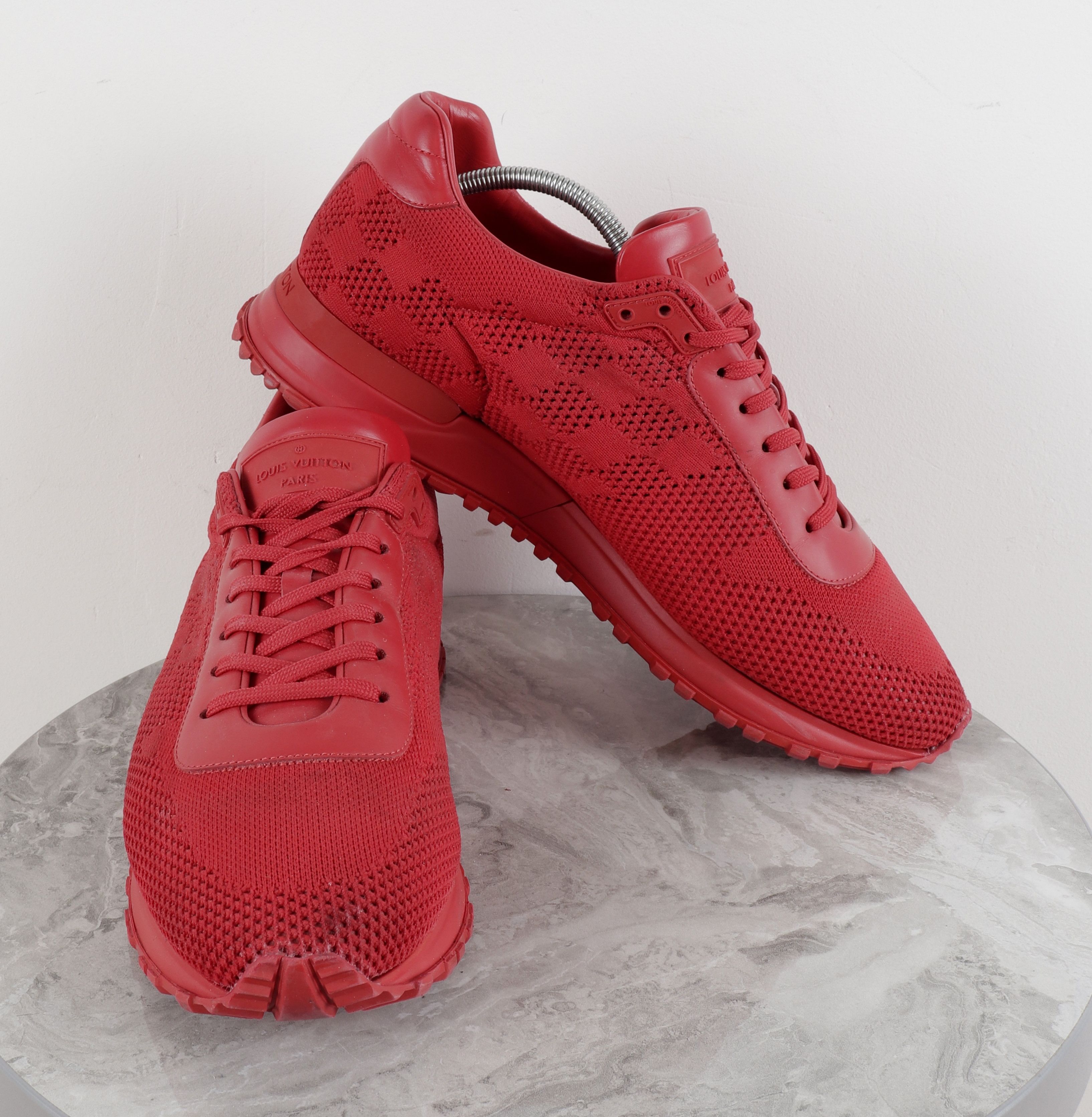 Louis Vuitton Louis Vuitton Run Away Damier Red Mesh Sneakers Size US 10 / EU 43 - 12 Thumbnail