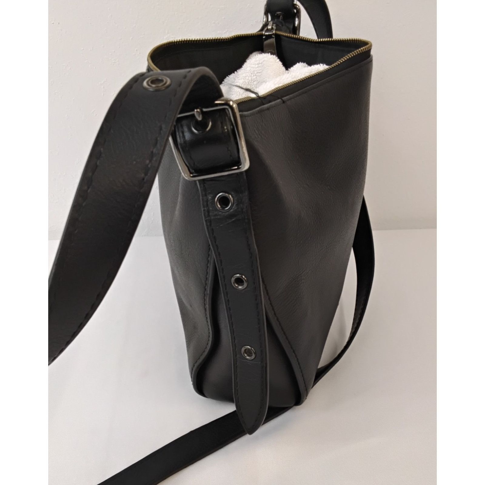 Coach Coach Dufflette Crossbody Bag Black Leather Purse 21377 Size ONE SIZE - 5 Thumbnail