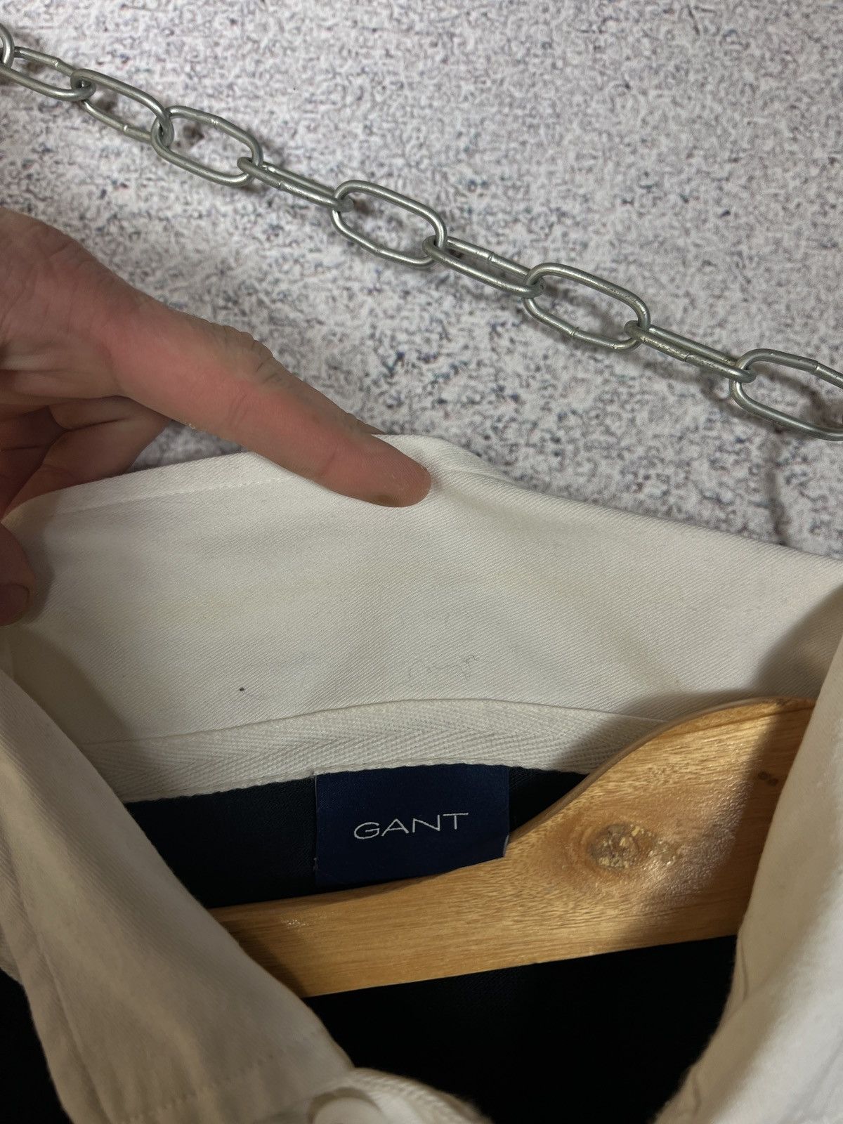 Gant Vintage Gant Striped Rugby Polo Shirt Long Sleeve Size US L / EU 52-54 / 3 - 6 Thumbnail