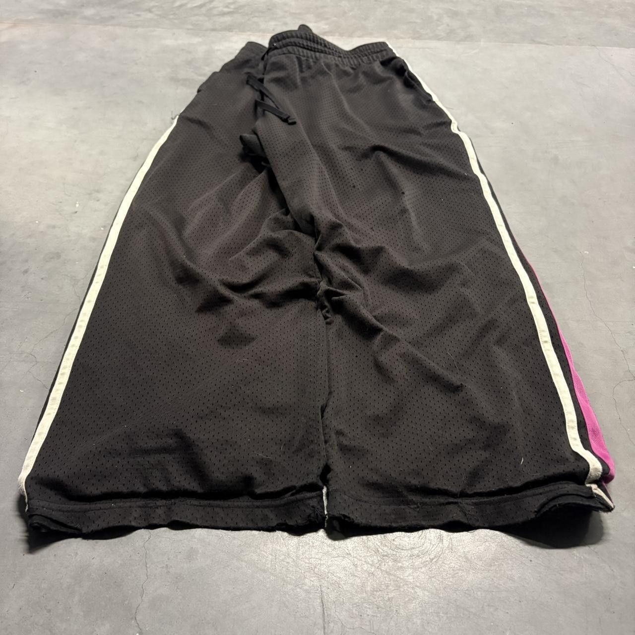 Vintage Crazy Vintage Y2K/2000s Baggy Black And Pink Striped Sweatpants! Size US 36 / EU 52 - 2 Thumbnail