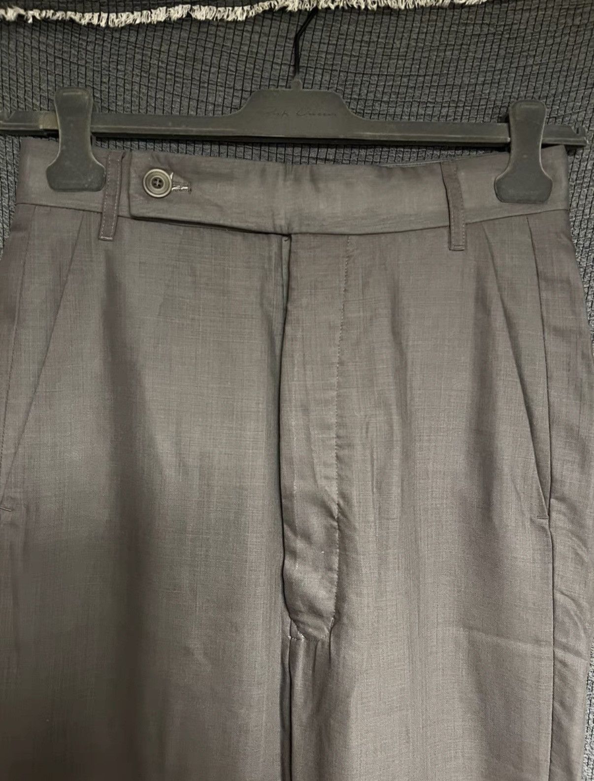 Rick Owens Rick Owens Double-Layer Wool Drop-Crotch Trousers - Unisex Size US 32 / EU 48 - 2 Thumbnail