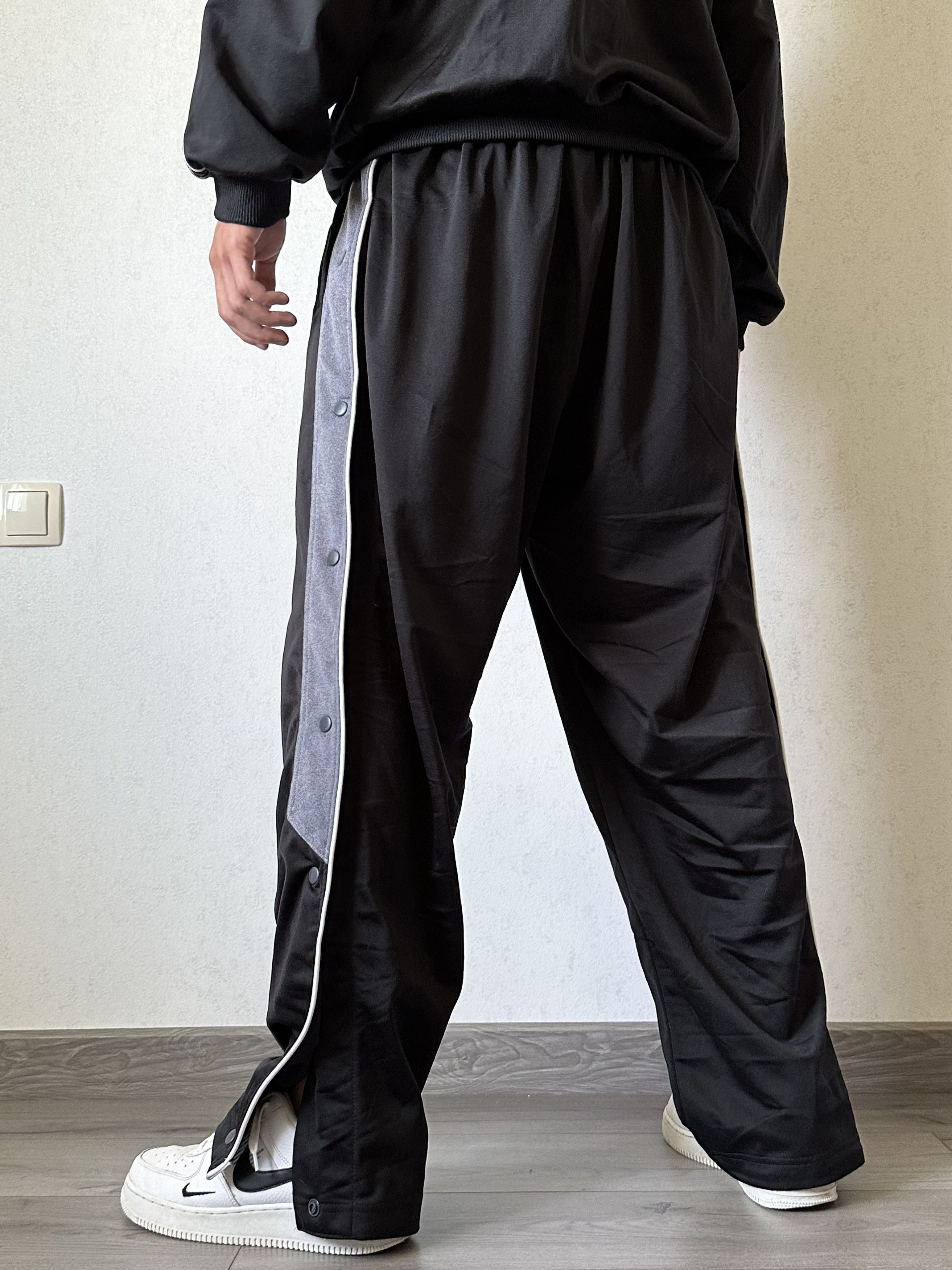 Nike Nike 90s Vintage Nylon Avant Garde Flare Button Up Pants Size US 34 / EU 50 - 2 Thumbnail