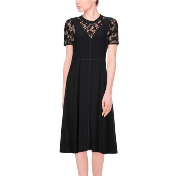 Maison Margiela o1y0625 Midi Dress in Black Size M / US 6-8 / IT 42-44 - 4 Thumbnail