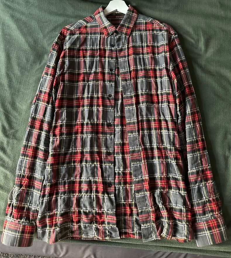 Haider Ackermann Haider Ackermann Black, red and gold checkered shirt Size US S / EU 44-46 / 1 - 1 Thumbnail