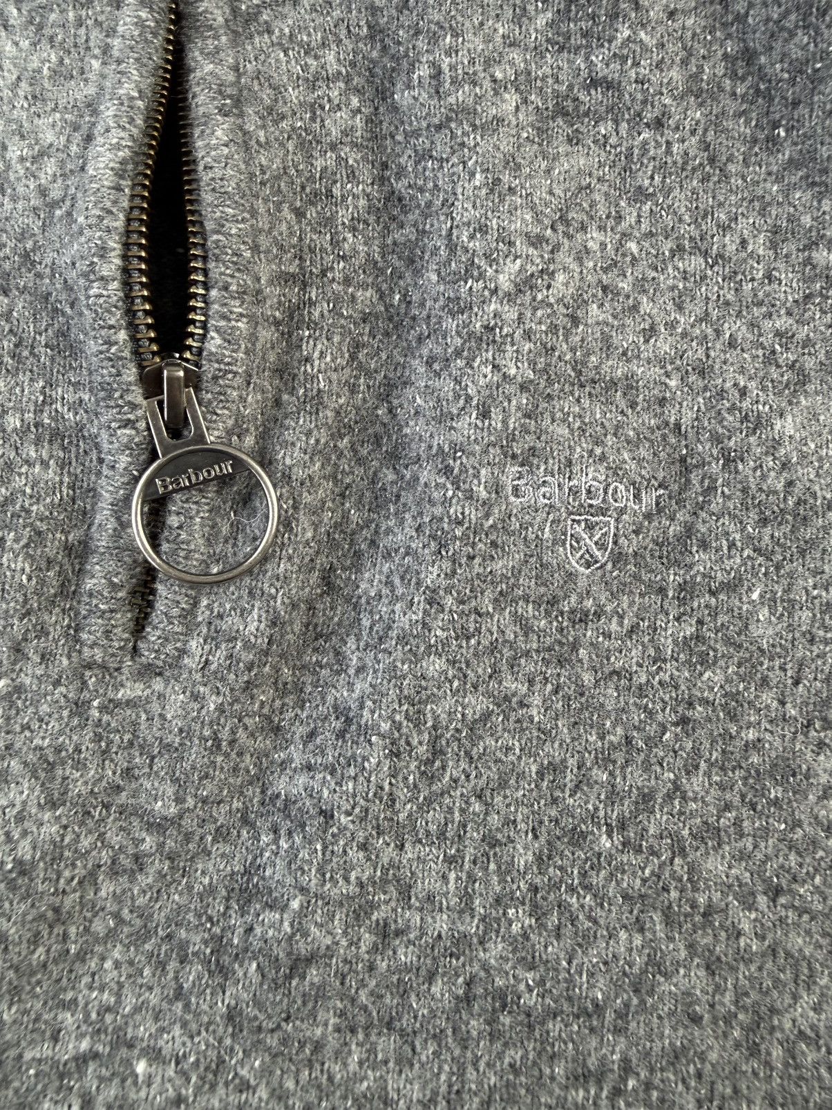 Barbour Barbour Established Half Zip Wool/Silk Sweater Size US L / EU 52-54 / 3 - 3 Thumbnail