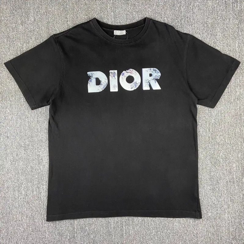 Dior Dior Women's Black Cotton T-Shirt 0089 Size L / US 10 / IT 46 - 1 Thumbnail