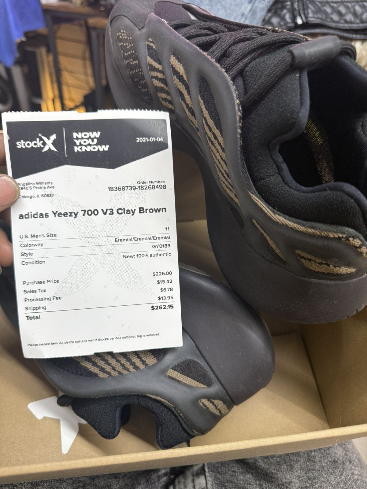 Yeezy Adidas Yeezy 700 V3 "Clay Brown" sneaker Size 11 Men’s Rare Size US 11 / EU 44 - 2 Thumbnail