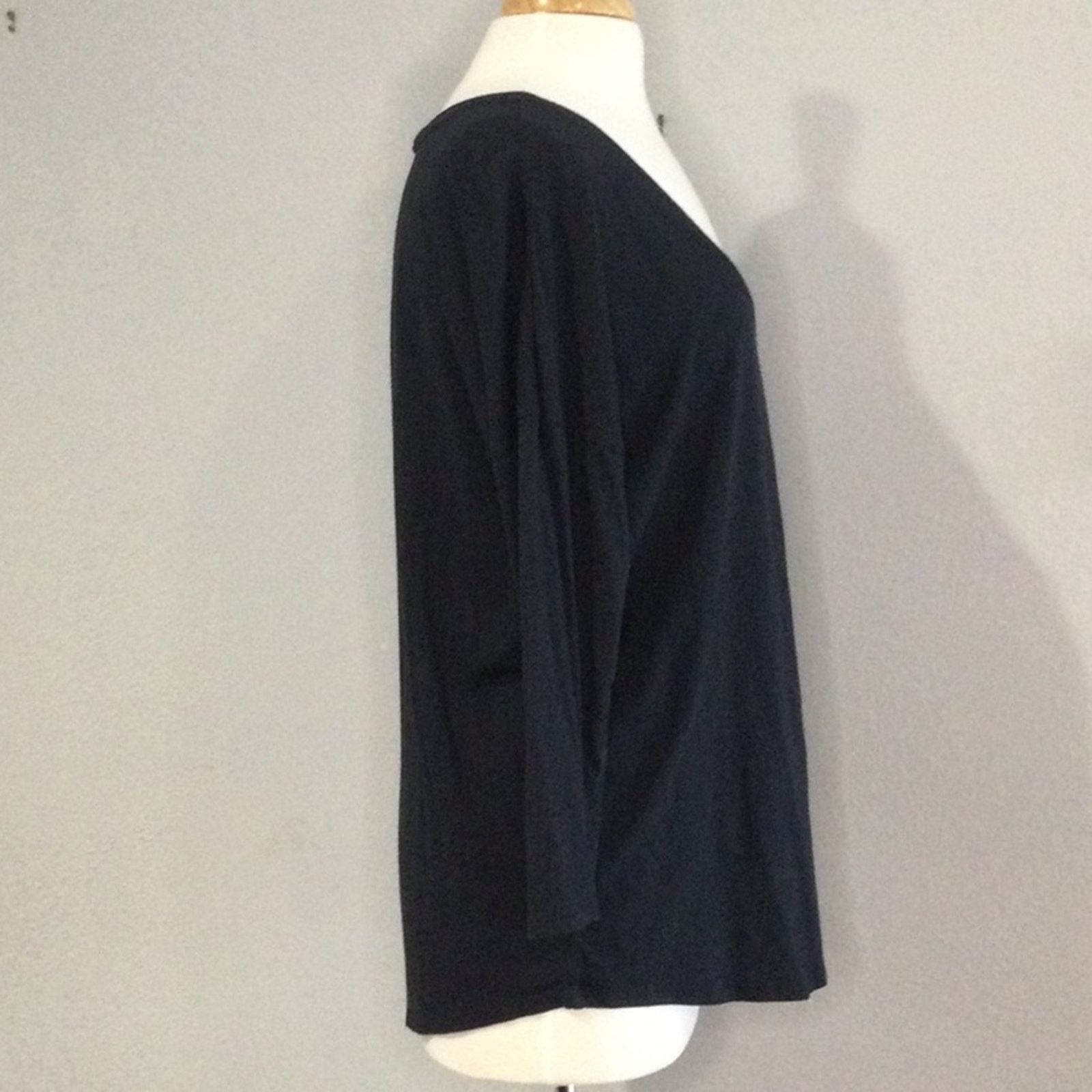 Banana Republic Banana Republic Navy 3/4 Dolman Sleeve T-Shirt L Size L / US 10 / IT 46 - 4 Thumbnail