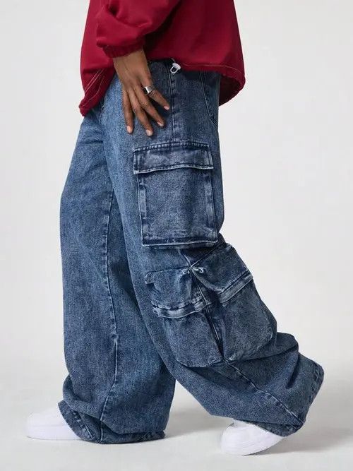 Designer Kusuno x Hoshi y2k baggy cargo hiphop Faded pants Size US 32 / EU 48 - 5 Thumbnail