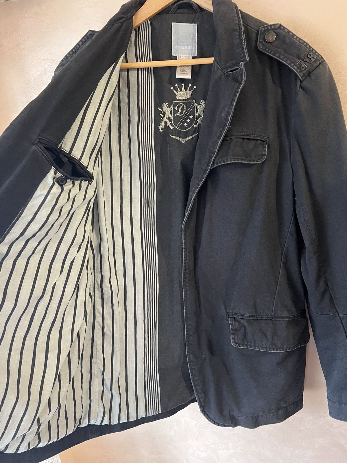 Diesel Y2K DIESEL DENIM BLAZER JACKET JEANS Size US XL / EU 56 / 4 - 5 Thumbnail
