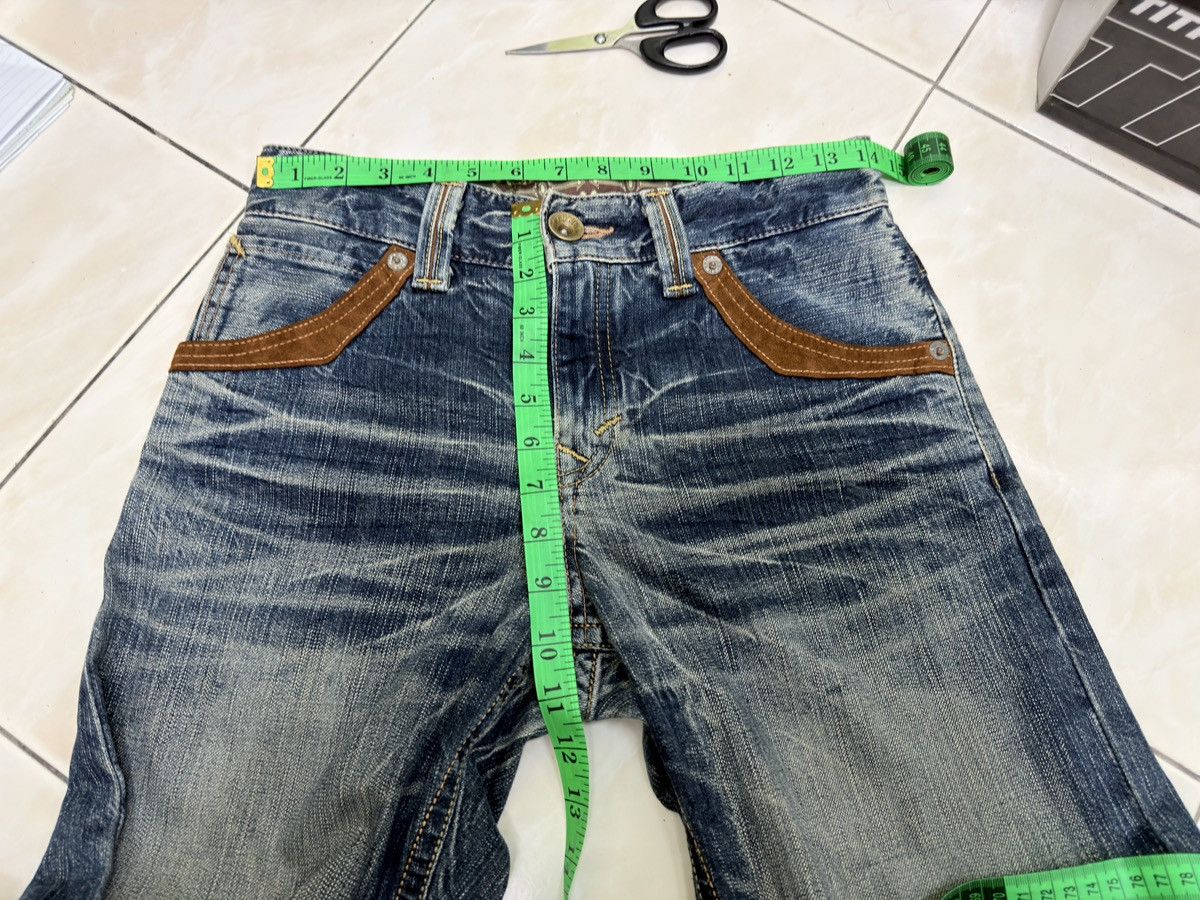 Edwin Vintage Edwin Western Suede Pocket Mud Wash Straight Denim Size US 27 - 17 Thumbnail