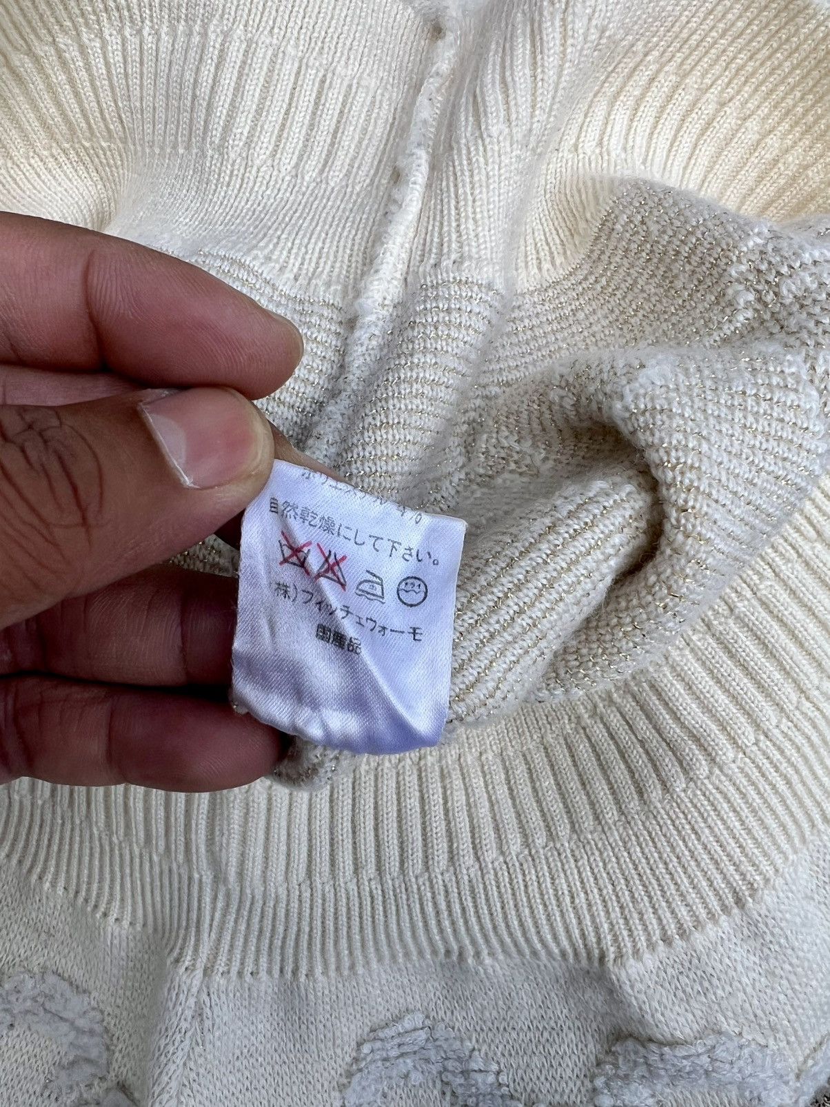 KMRii × Yasuyuki Ishii × Yoshiyuki Konishi Vintage Yoshiyuki Konishi Ficce Trompe L'oeil Knitwear Sweat Size US L / EU 52-54 / 3 - 9 Thumbnail