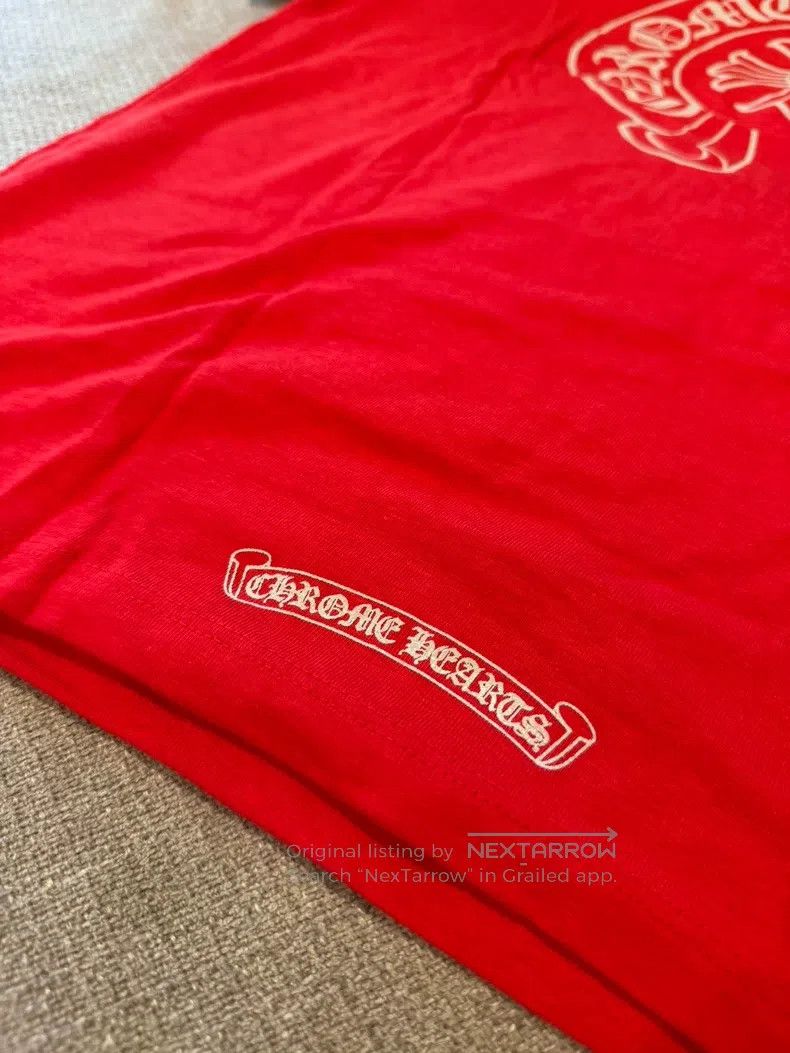 Chrome Hearts CHROME HEARTS Size M Red horseshoe printed short sleeve T-s Size US M / EU 48-50 / 2 - 4 Thumbnail