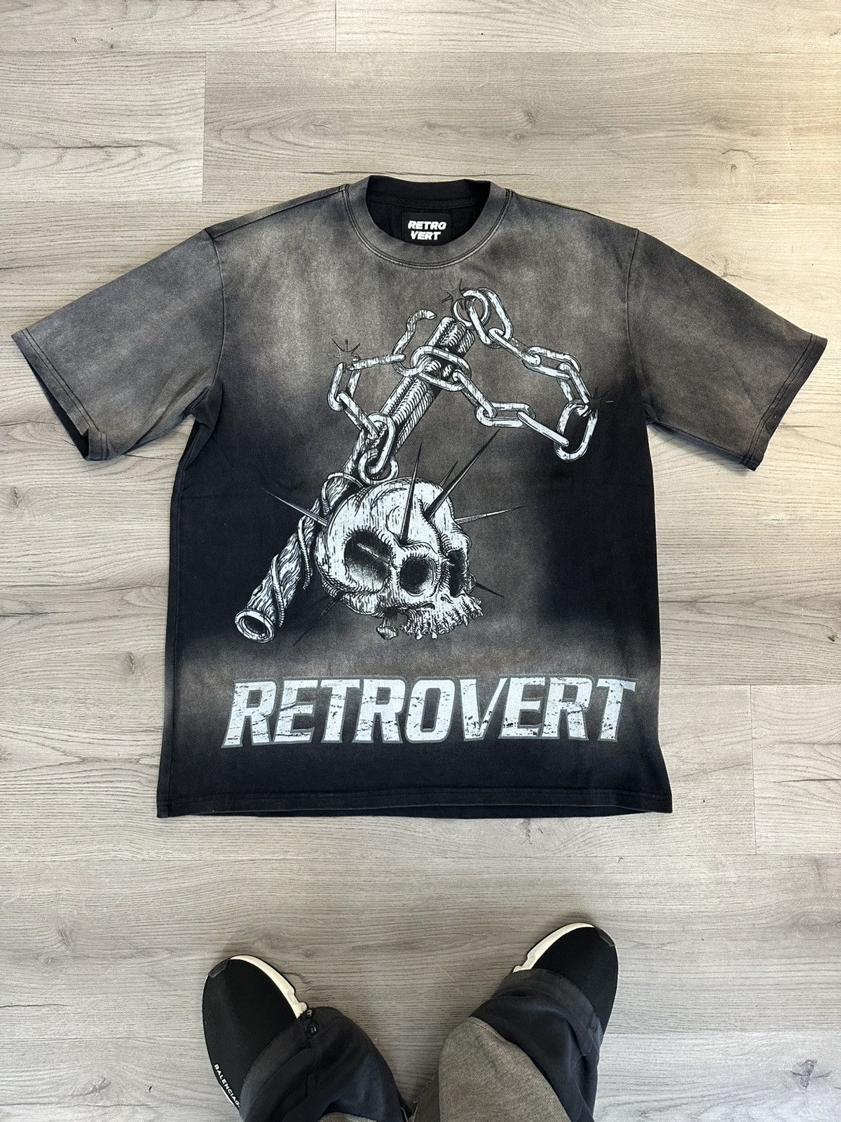 Retrovert Skull Weapon T-Shirt Black