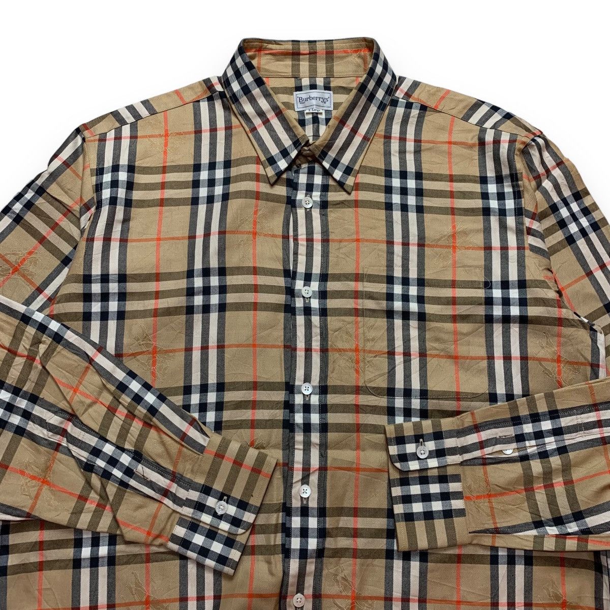 Burberry Vintage burberrys monogram shadow horse nova check shirt Size US L / EU 52-54 / 3 - 1 Thumbnail