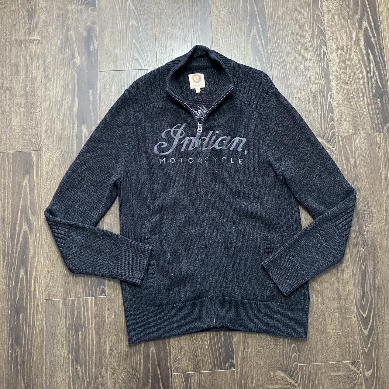 Lucky Brand Lucky brand Indian motorcycle full zip knitted sweater Size US L / EU 52-54 / 3 - 1 Thumbnail