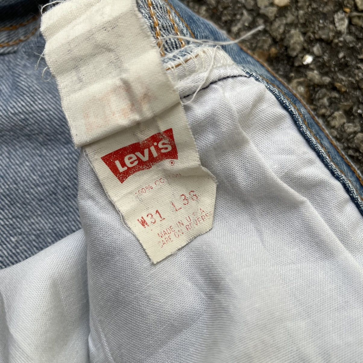 Levi's Vintage Levis 501 Denim Non Selvedge Jeans Button 555 Size US 29 - 9 Thumbnail