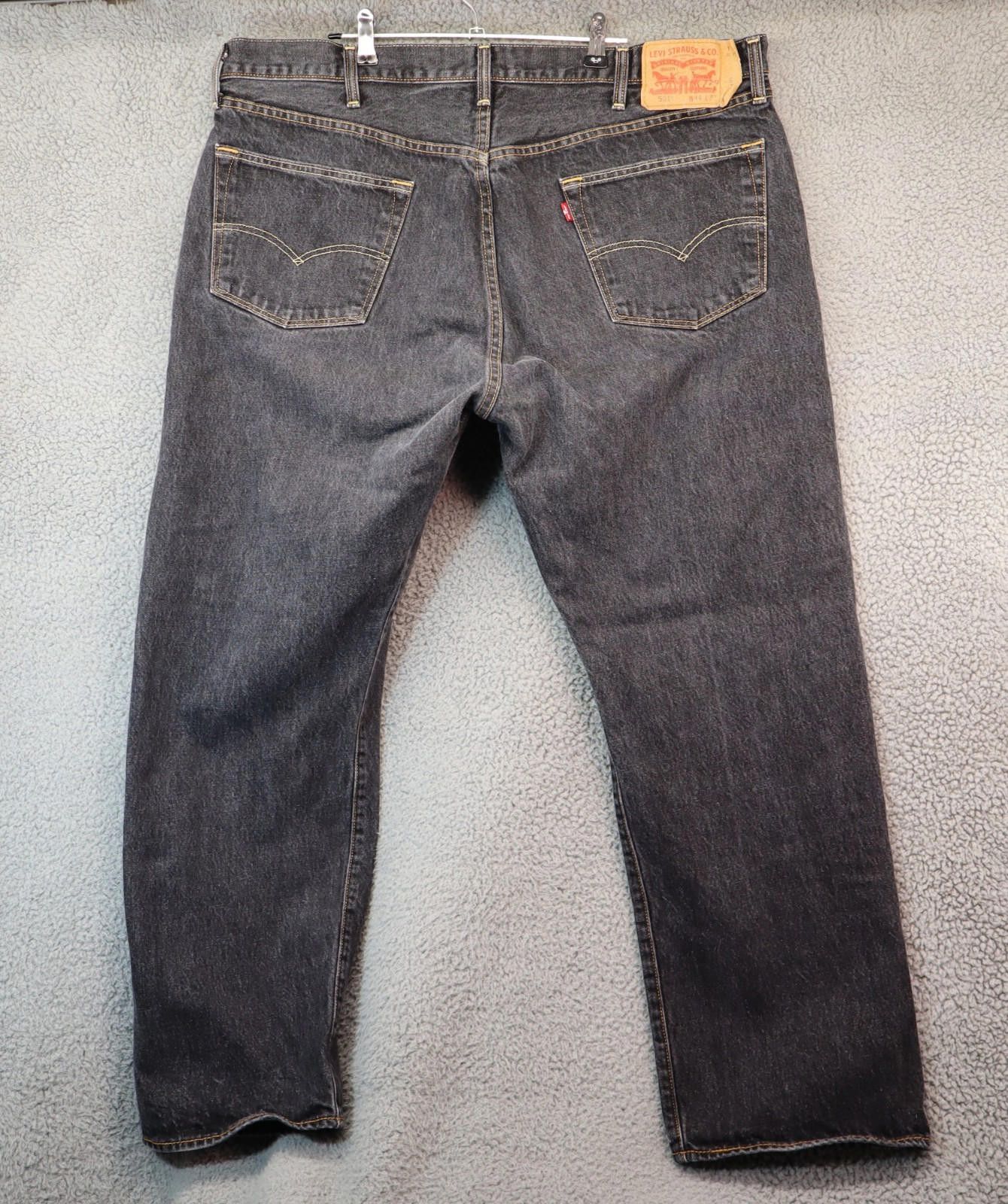 Levi's Levis 501 44x32 Men Black Red Tab Straight Leg Button Fly Size US 44 / EU 60 - 6 Thumbnail