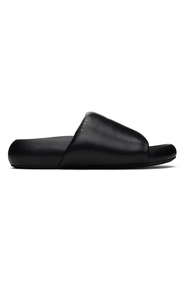 o1srvl11e0724 Pouf Sandals in Black