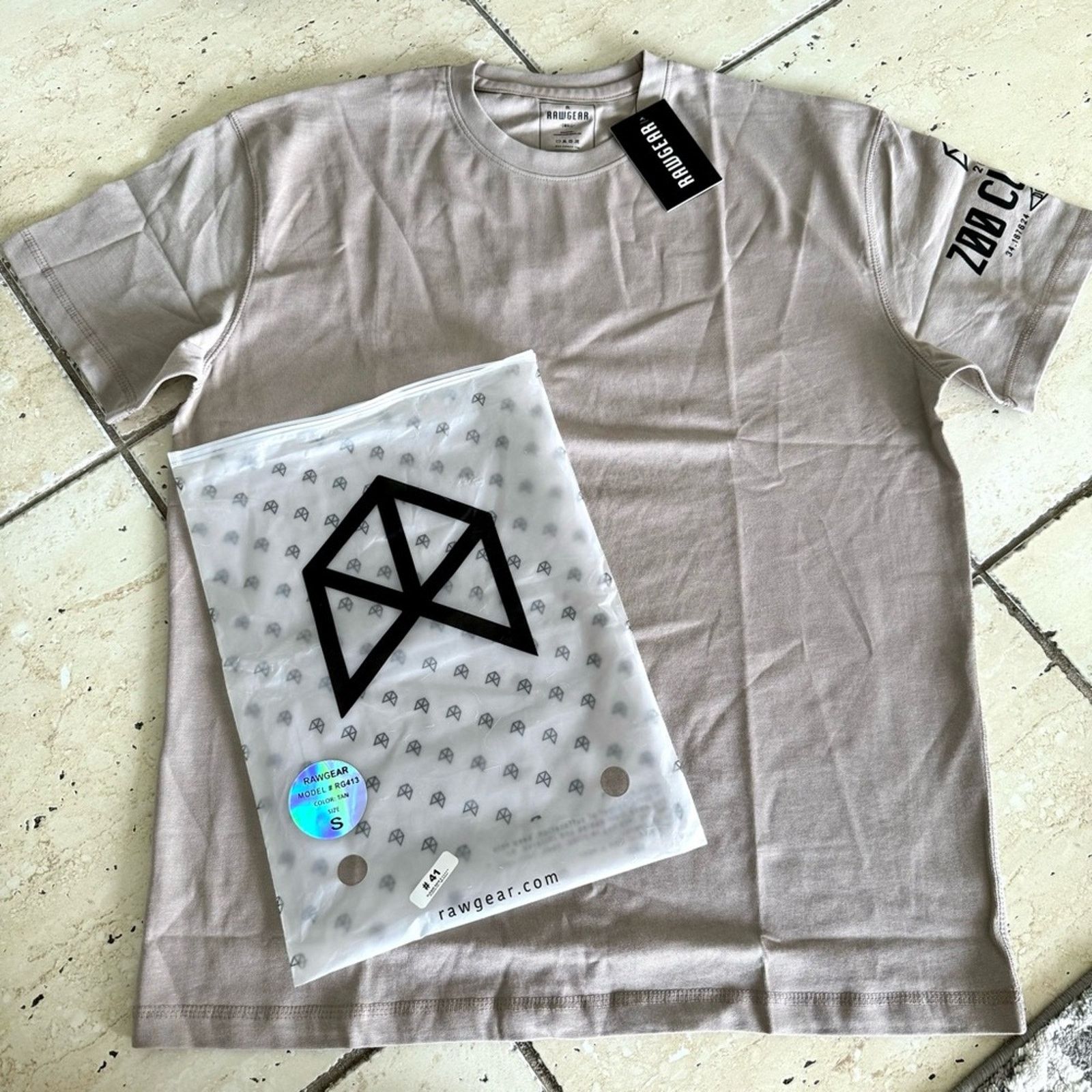 Other New! RAWGEAR Tshirt for Men, Tan color, Size S Size US S / EU 44-46 / 1 - 1 Thumbnail