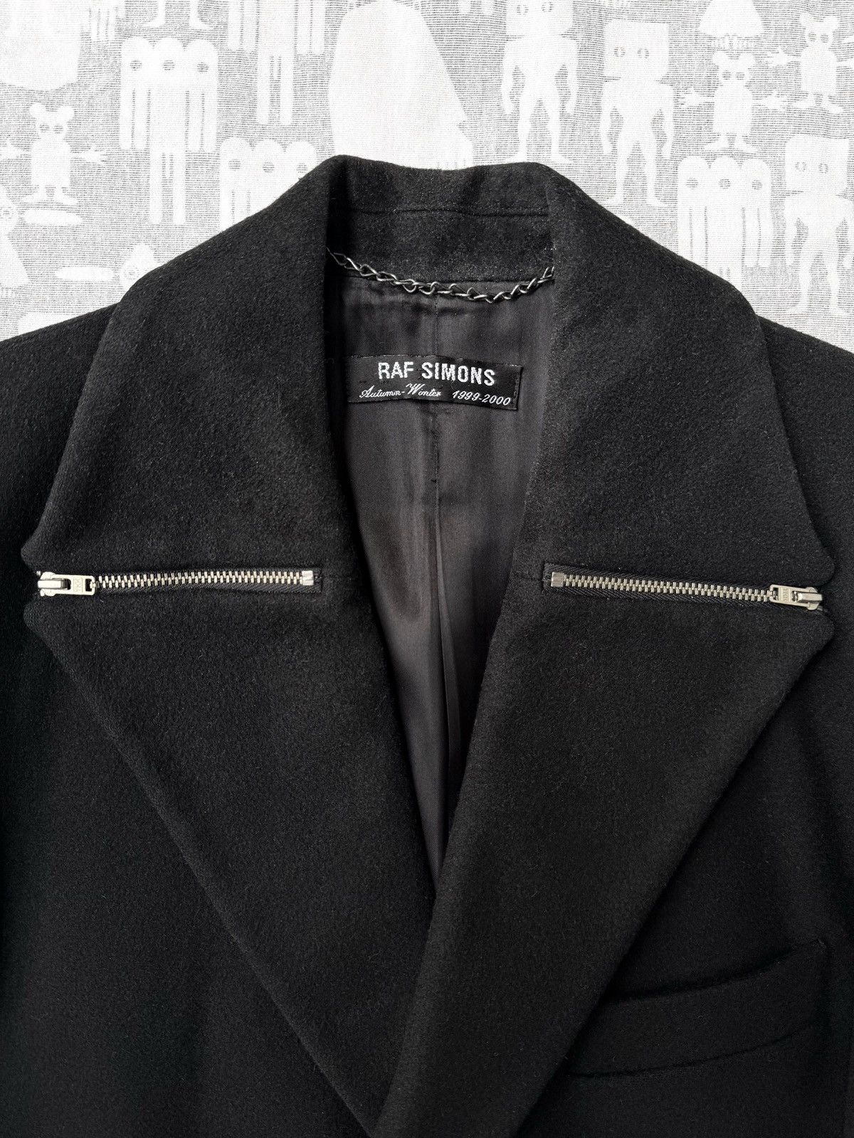 Raf Simons Raf Simons AW99 Zipped Lapels Wool Chesterfield Coat Size US M / EU 48-50 / 2 - 2 Thumbnail