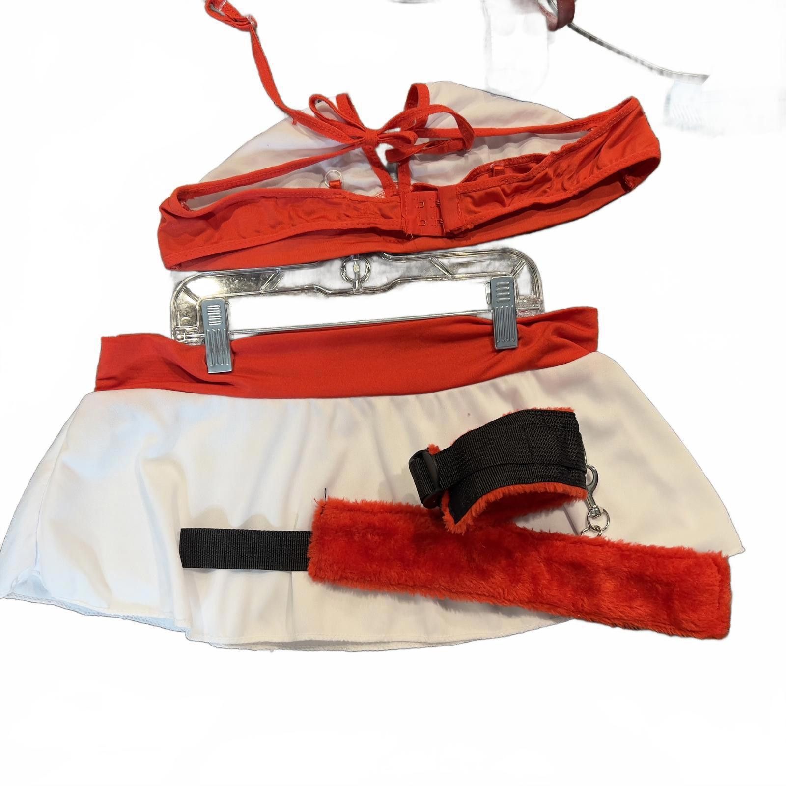 The Unbranded Brand Women's Two-Piece lingerie Set with Red and White Size ONE SIZE - 2 Thumbnail
