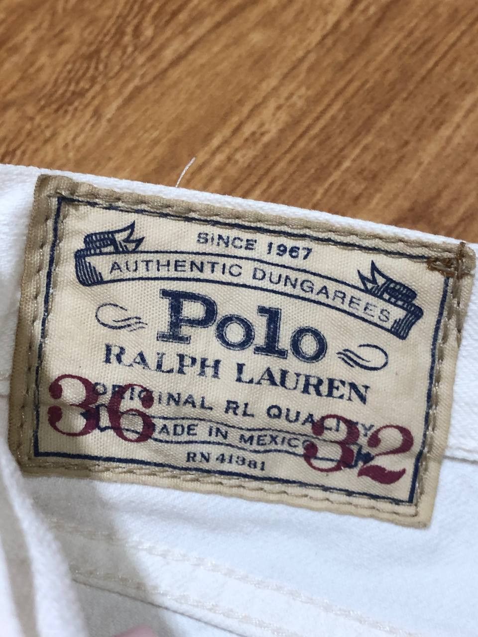 Polo Ralph Lauren vintage jeans Polo Ralph Lauren logo Y2K white Denim pants Size US 36 / EU 52 - 5 Thumbnail