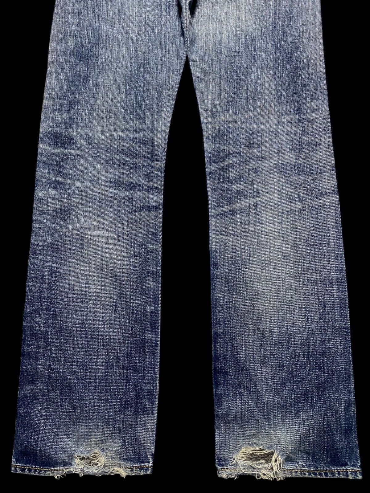 Levi's Levis 501 Blue Wash Distressed Slim Jeans Size US 31 - 6 Thumbnail