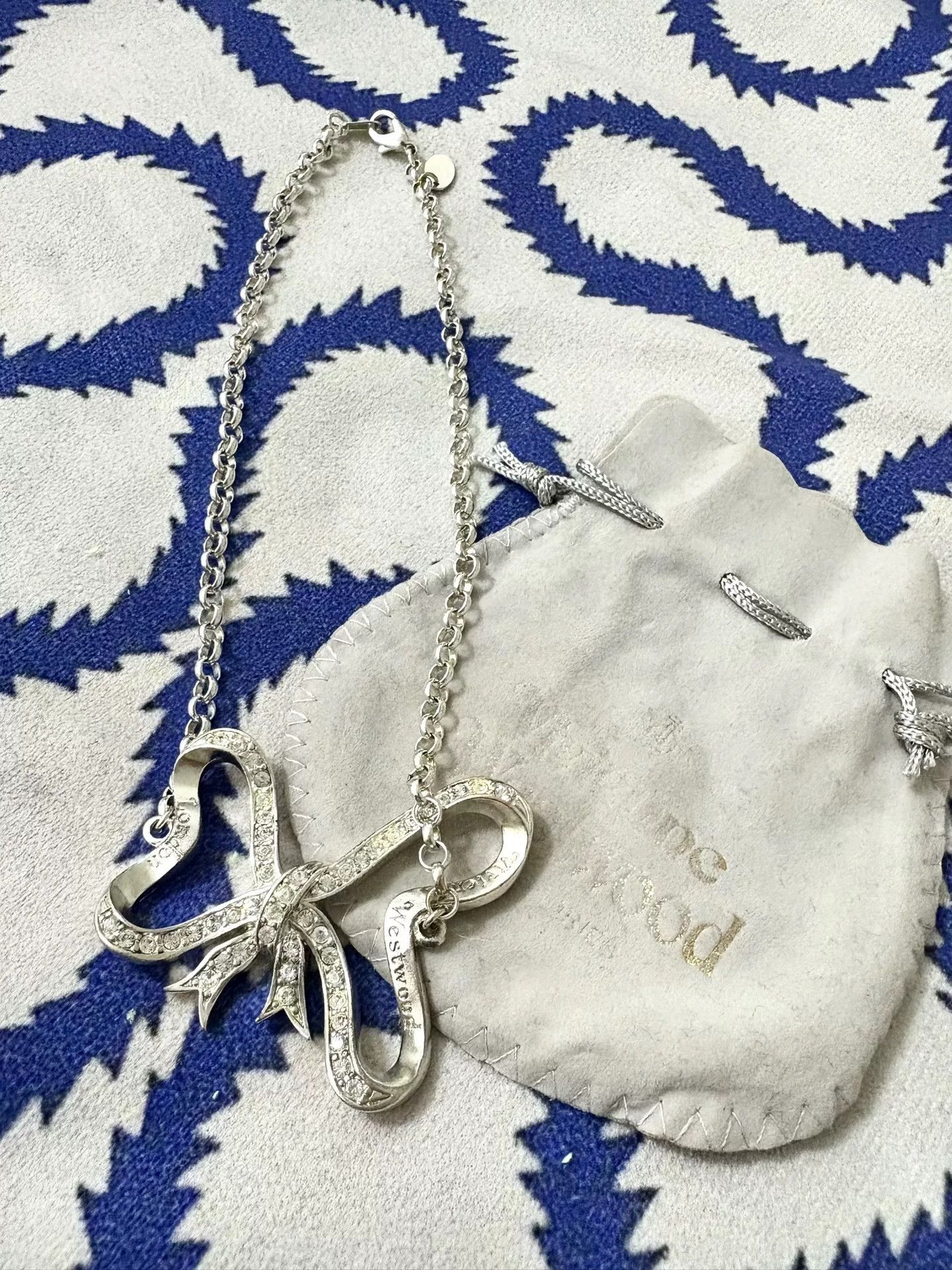 Vivienne Westwood Rare 90s Vivienne Westwood Bow Necklace Size ONE SIZE - 1 Thumbnail
